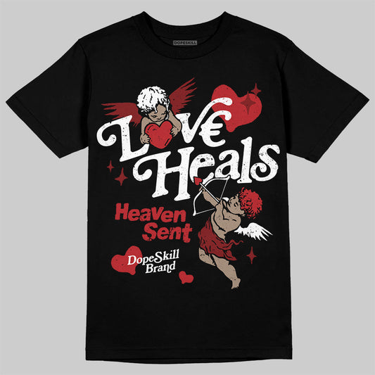 Flu Game 12s DopeSkill T-Shirt New Love Heals Graphic