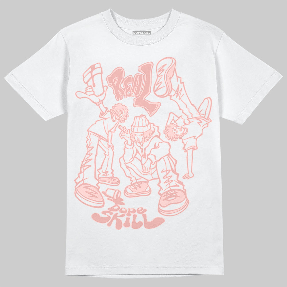 Leather Curb Glitter Pale Pink DopeSkill T-Shirt Real Y2K Players Graphic