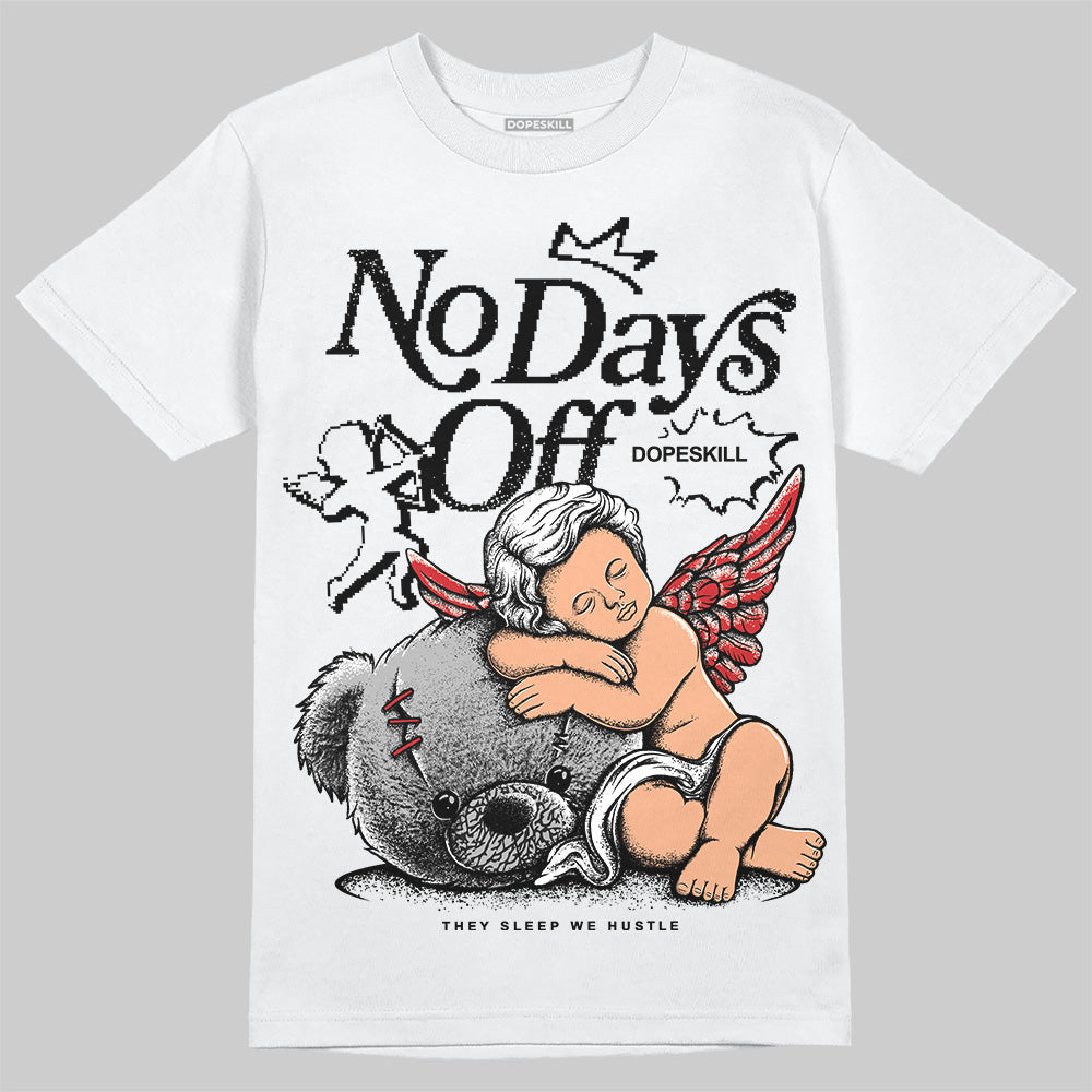 Black Cement 3s DopeSkill T-Shirt New No Days Off Graphic