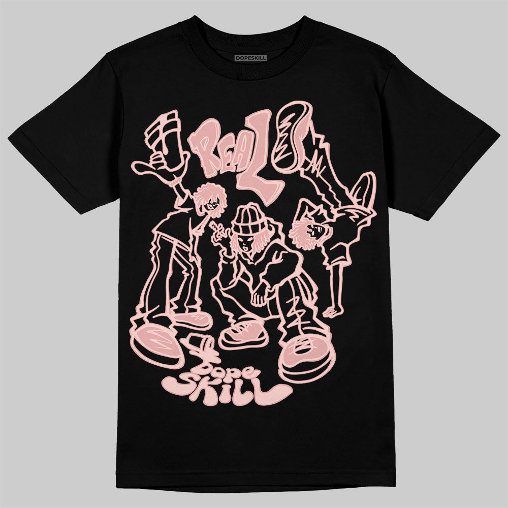 Leather Curb Glitter Pale Pink DopeSkill T-Shirt Real Y2K Players Graphic