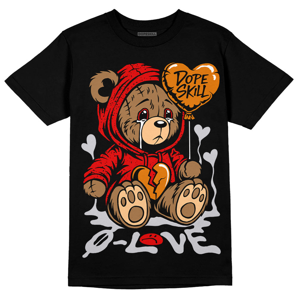 Red Cement 4S DopeSkill T-Shirt Broken Bear Graphic