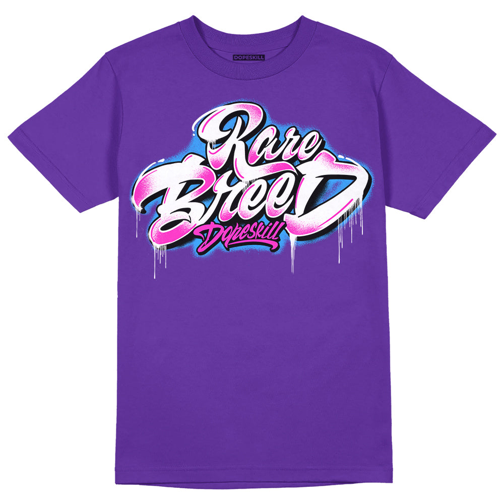Dunk Purple Championship Court White DopeSkill Purple T-shirt Rare Breed Type Graphic