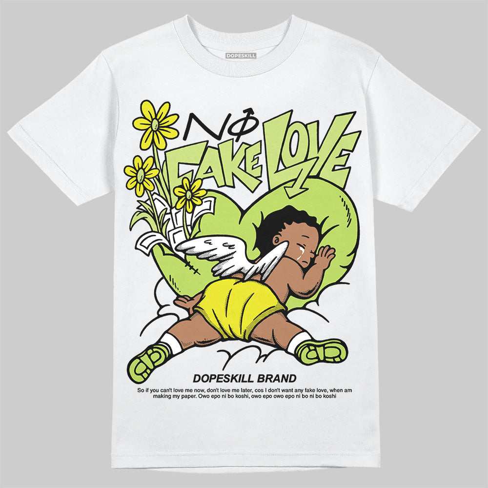 Bright Cactus 13s DopeSkill T-Shirt No Fake Love Graphic