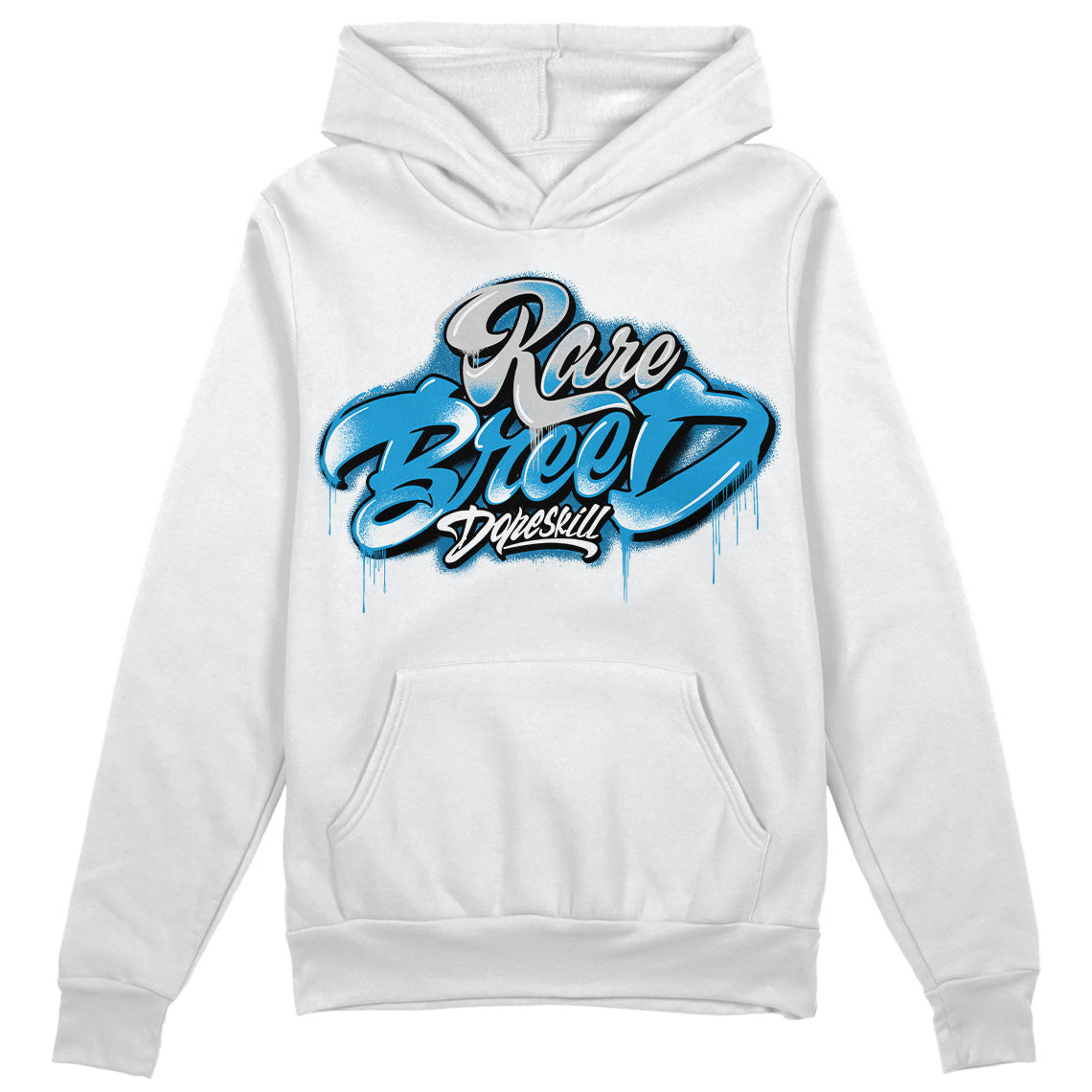 Military Blue 4s DopeSkill Hoodie Sweatshirt Rare Breed Type Graphic