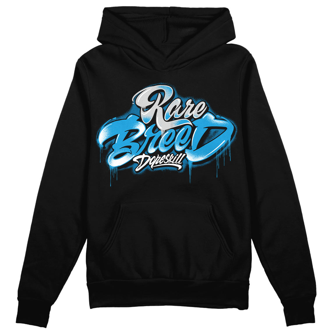 Military Blue 4s DopeSkill Hoodie Sweatshirt Rare Breed Type Graphic