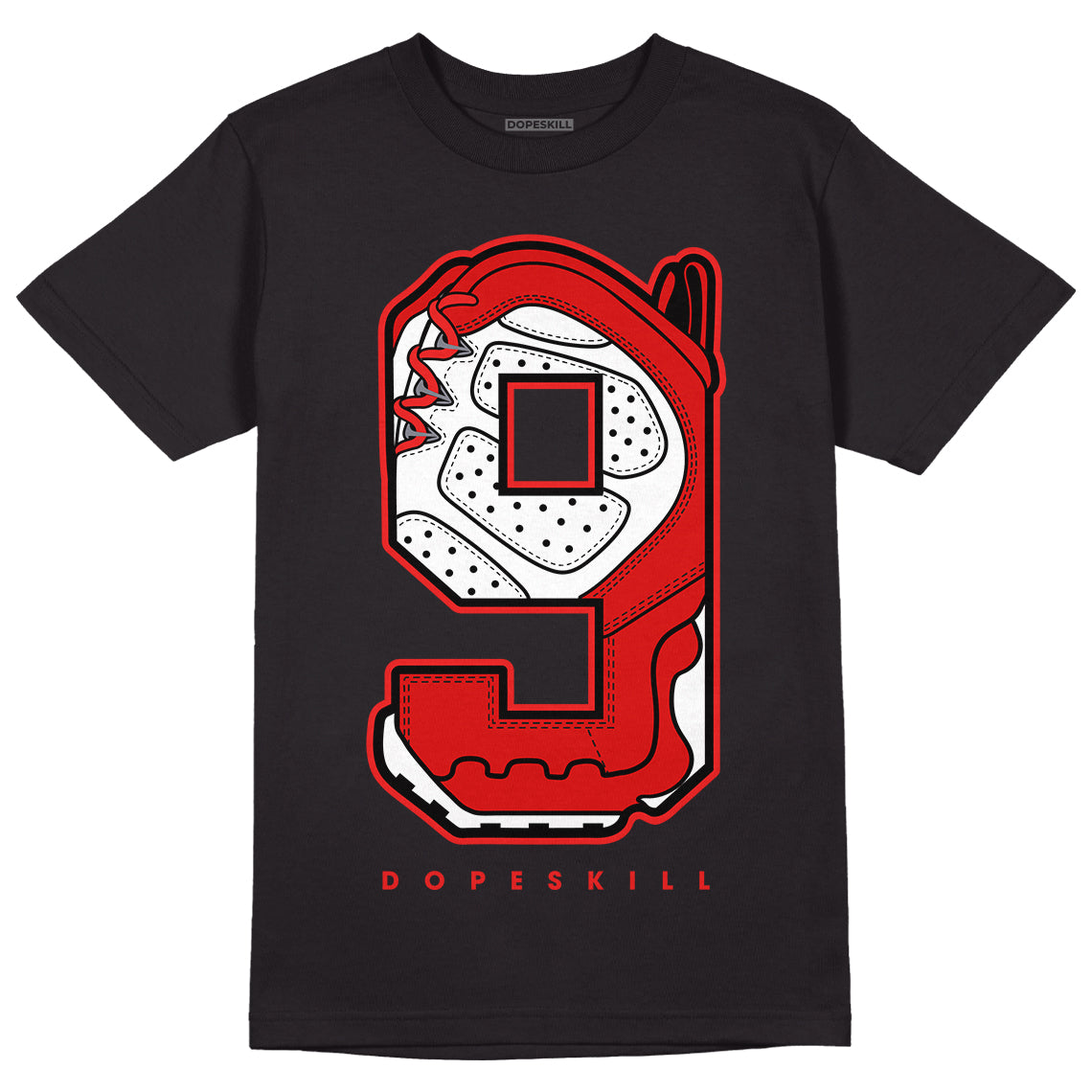 Gym Red 9s DopeSkill T-Shirt No.9 Graphic