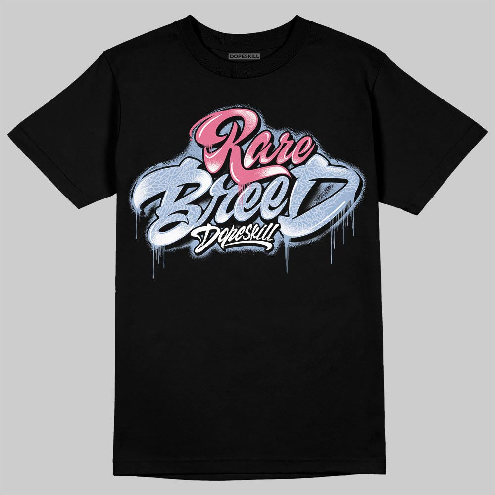 Denim Pink Glow 3s DopeSkill T-Shirt Rare Breed Type Graphic
