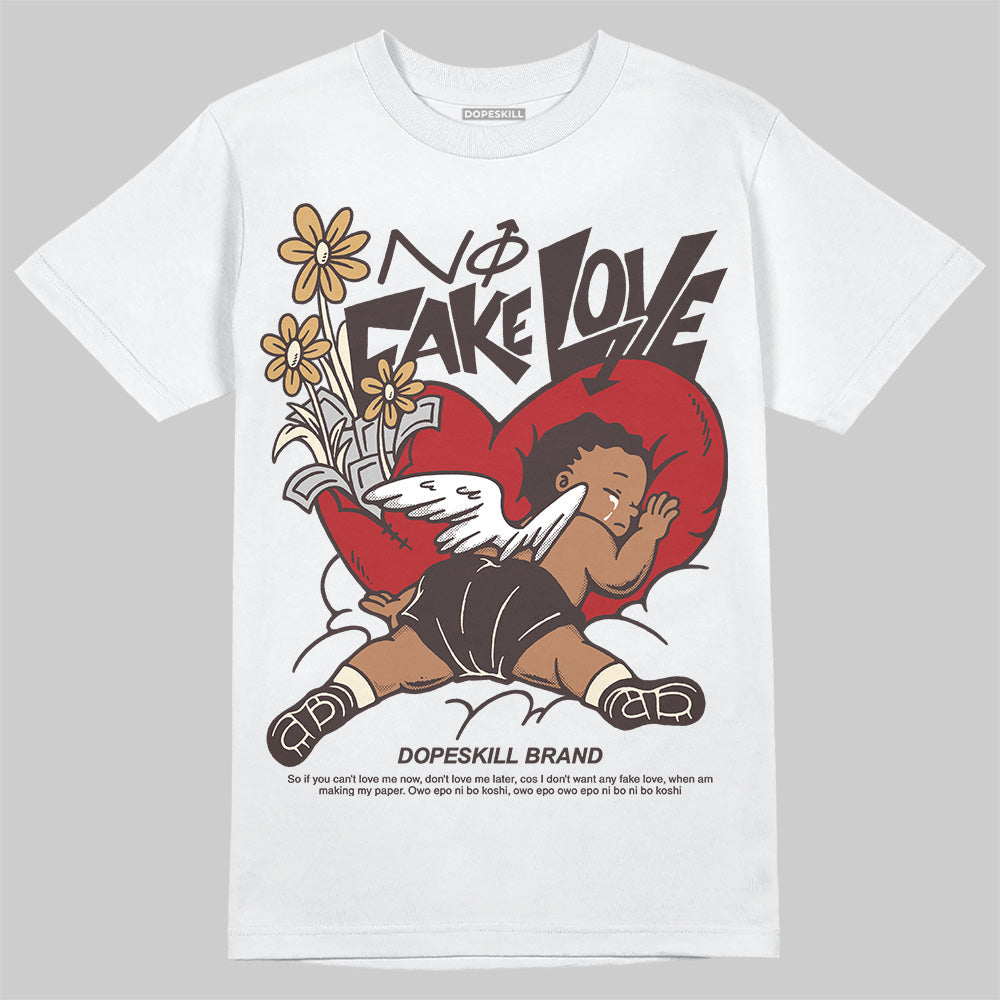 Earth 5s DopeSkill T-Shirt No Fake Love Graphic