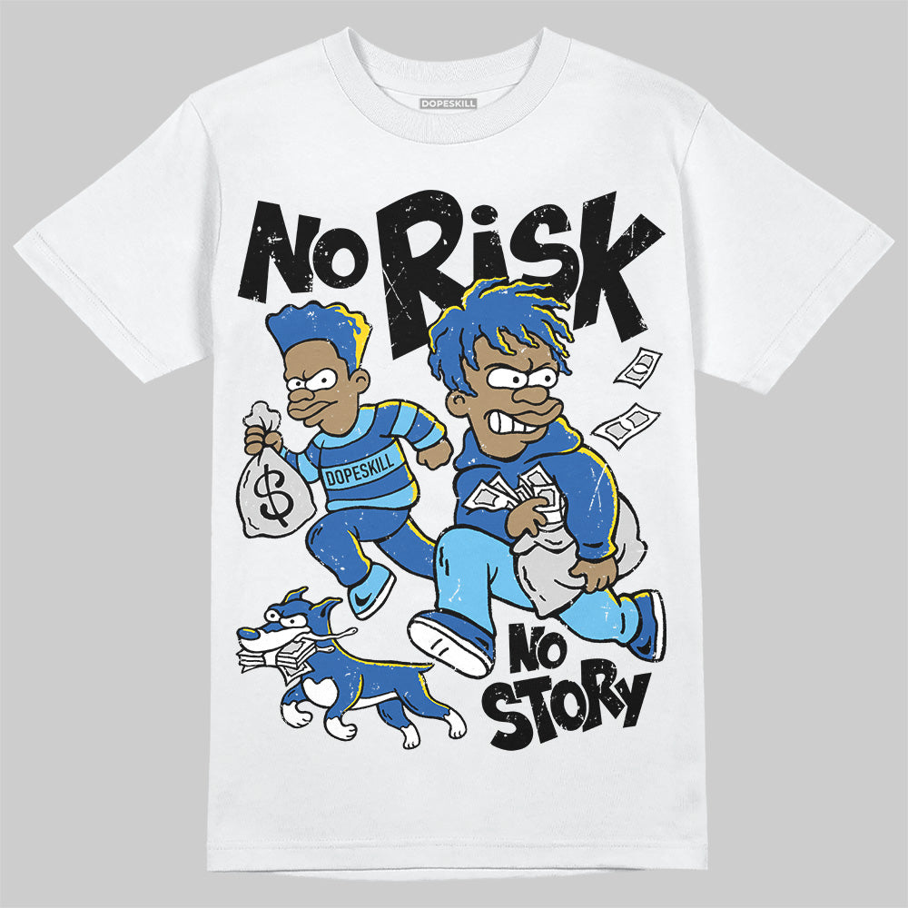 Blueberry 12s DopeSkill T-Shirt No Risk No Story Graphic