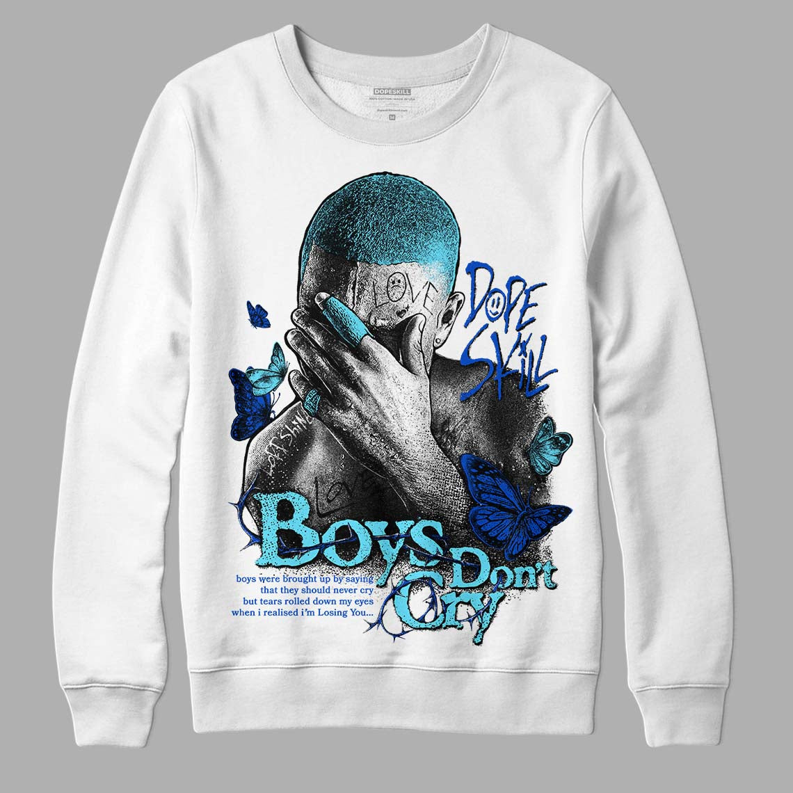 SB Dunk Argon DopeSkill Sweatshirt Boys Don't Cry Graphic