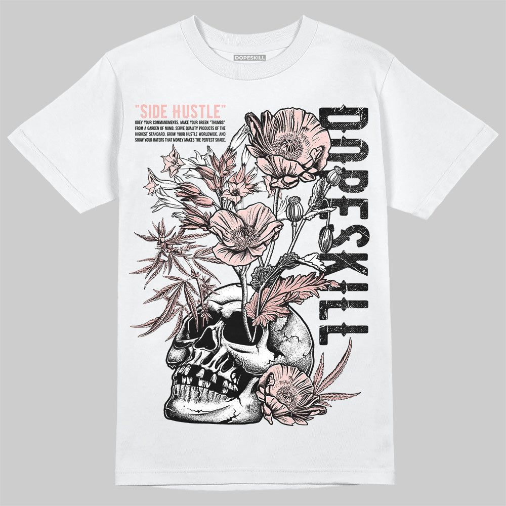 Leather Curb Glitter Pale Pink DopeSkill T-Shirt Side Hustle Graphic