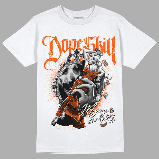 Orange Milk DopeSkill T-Shirt Money Loves Me Graphic