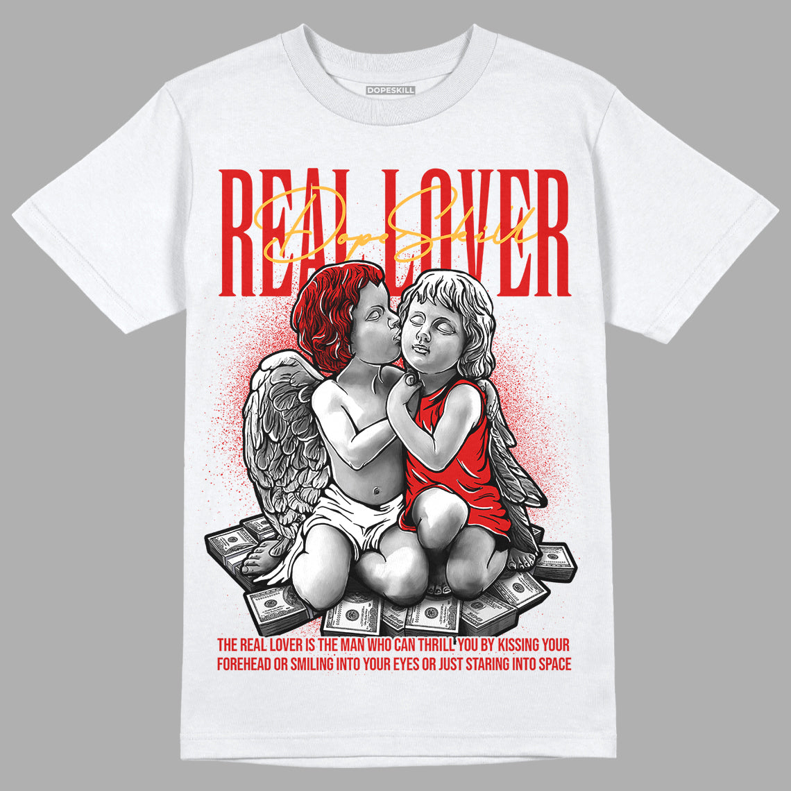 Dunk Low Gym Red DopeSkill T-Shirt Real Lover Graphic
