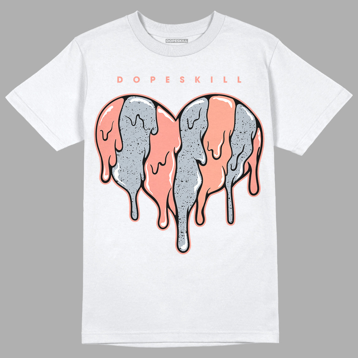Crimson Bliss 5s DopeSkill T-Shirt Slime Drip Heart Graphic