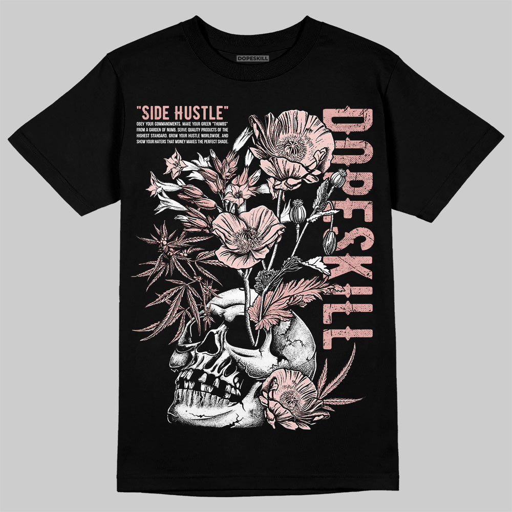 Leather Curb Glitter Pale Pink DopeSkill T-Shirt Side Hustle Graphic