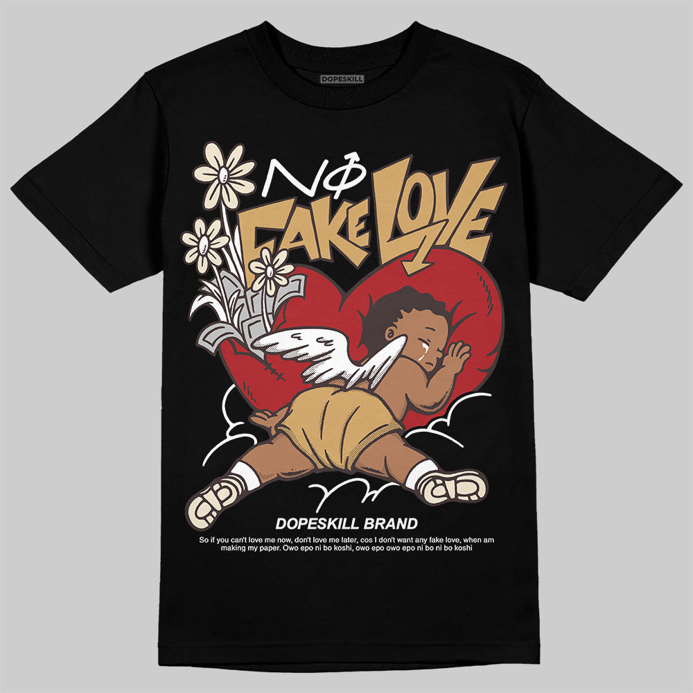 Earth 5s DopeSkill T-Shirt No Fake Love Graphic