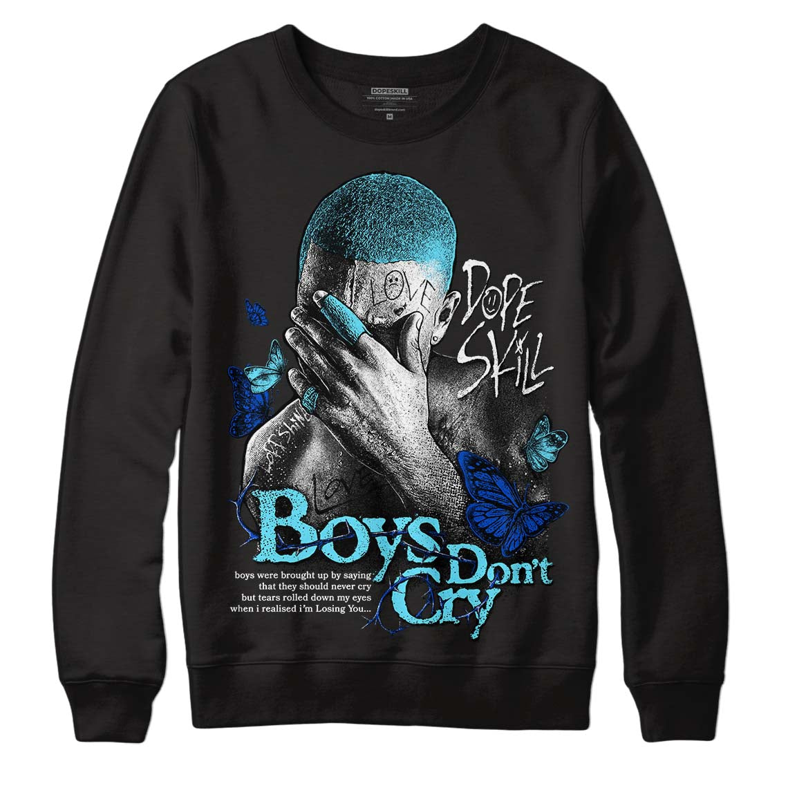 SB Dunk Argon DopeSkill Sweatshirt Boys Don't Cry Graphic