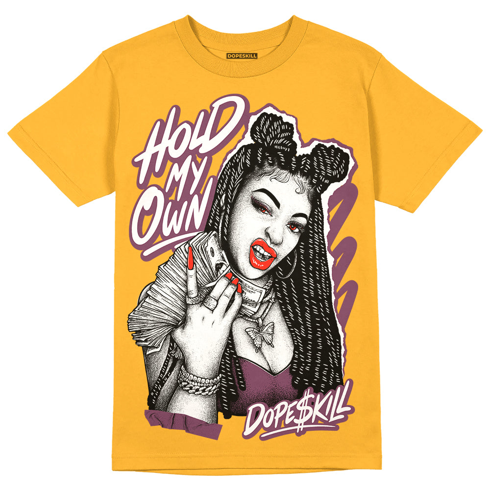 Brotherhood 1s High OG DopeSkill University Gold T-shirt New H.M.O Graphic
