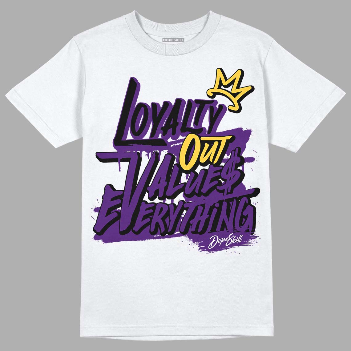 Field Purple 12s DopeSkill T-Shirt LOVE Graphic
