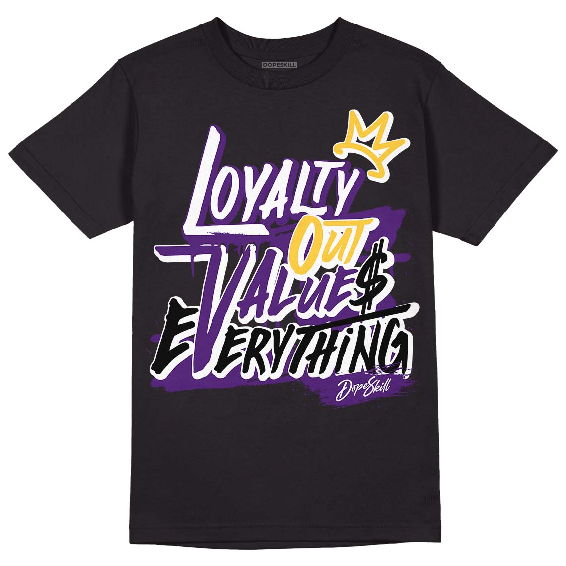 Field Purple 12s DopeSkill T-Shirt LOVE Graphic