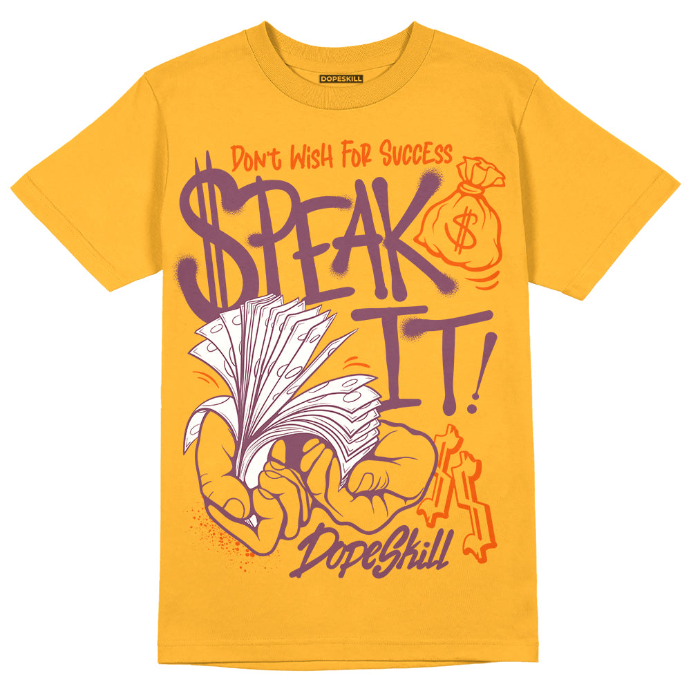 Brotherhood 1s High OG DopeSkill University Gold T-shirt Speak It Graphic