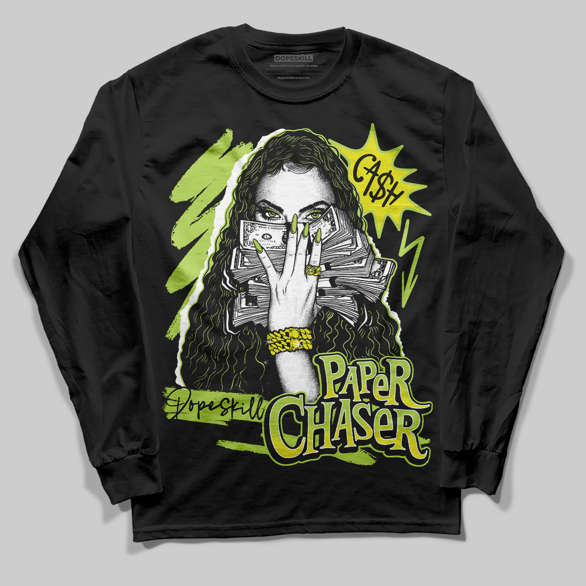 Bright Cactus 13s DopeSkill Long Sleeve T-Shirt NPC Graphic