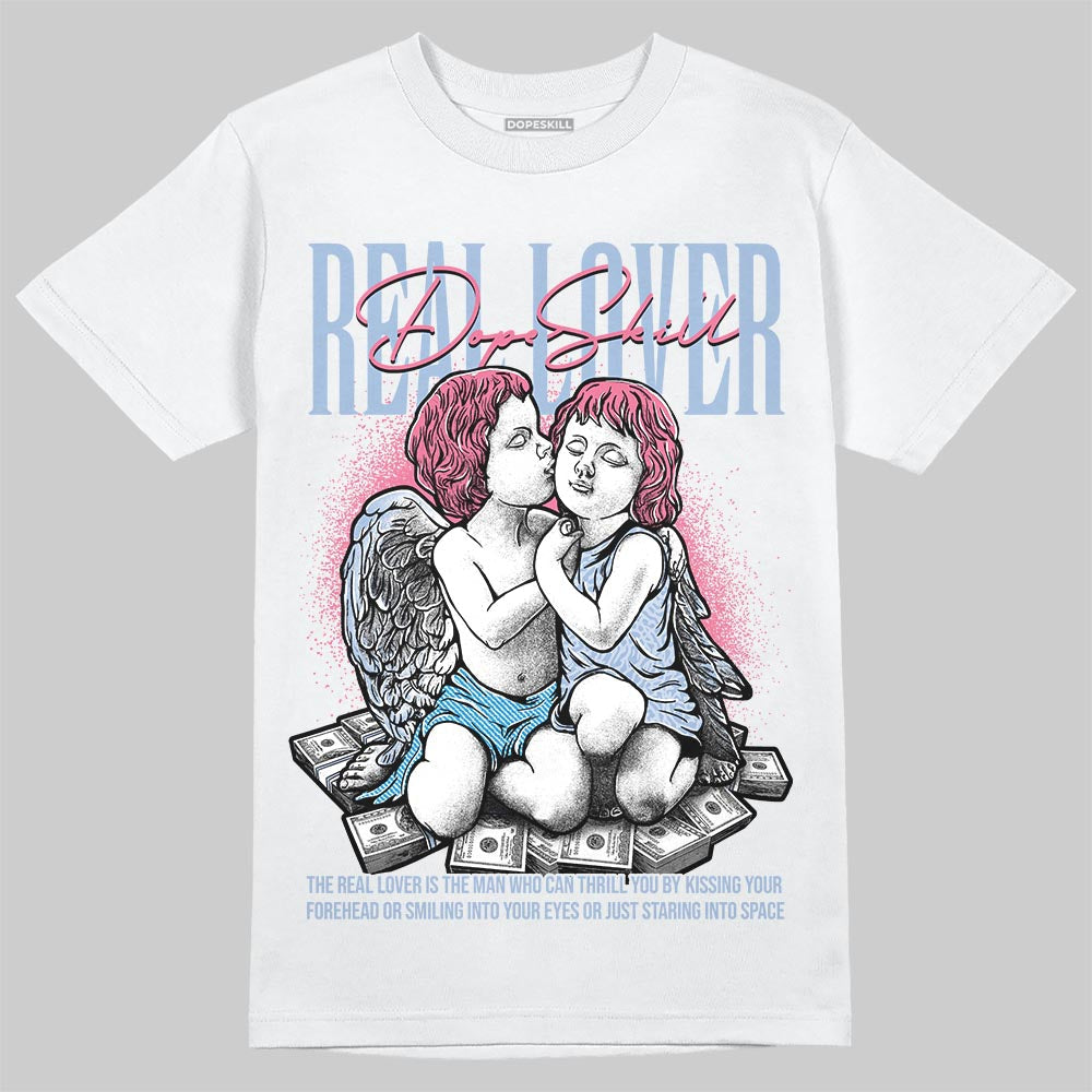 Denim Pink Glow 3s DopeSkill T-Shirt Real Lover Graphic