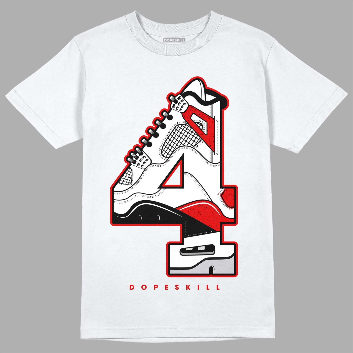 Red Cement 4S DopeSkill T-Shirt No.4 Graphic