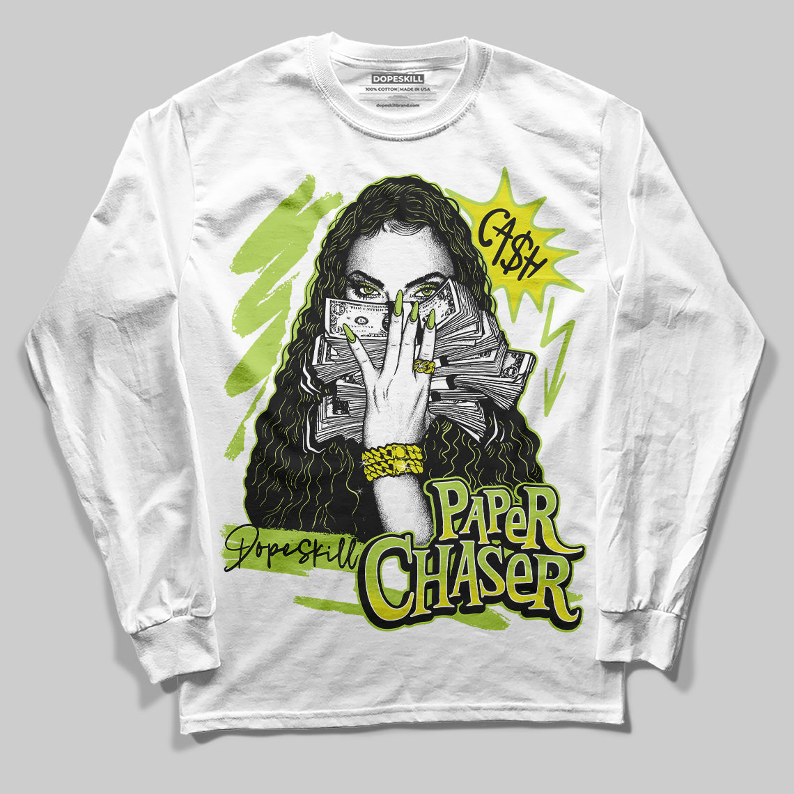 Bright Cactus 13s DopeSkill Long Sleeve T-Shirt NPC Graphic