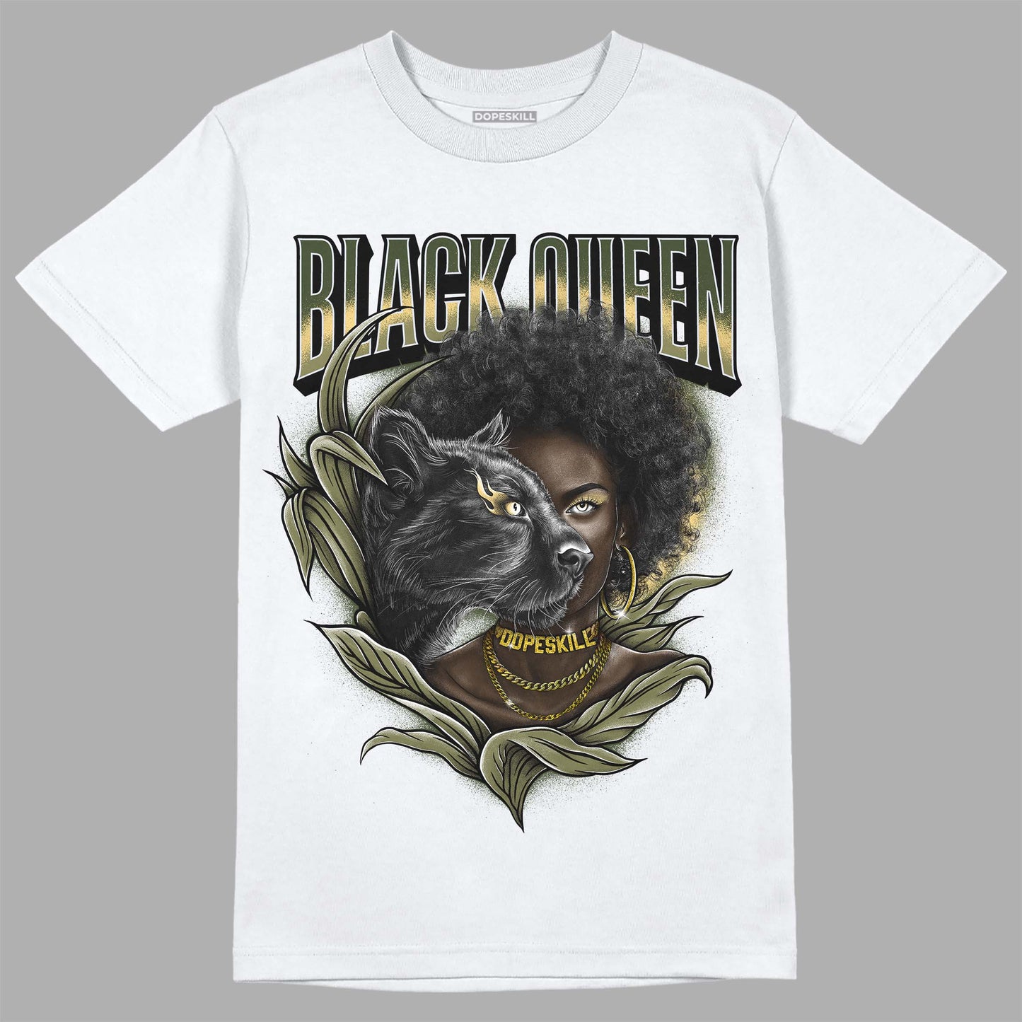 Craft Olive 4s DopeSkill T-Shirt New Black Queen Graphic
