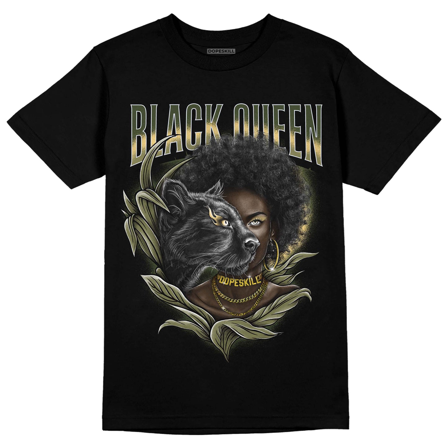 Craft Olive 4s DopeSkill T-Shirt New Black Queen Graphic