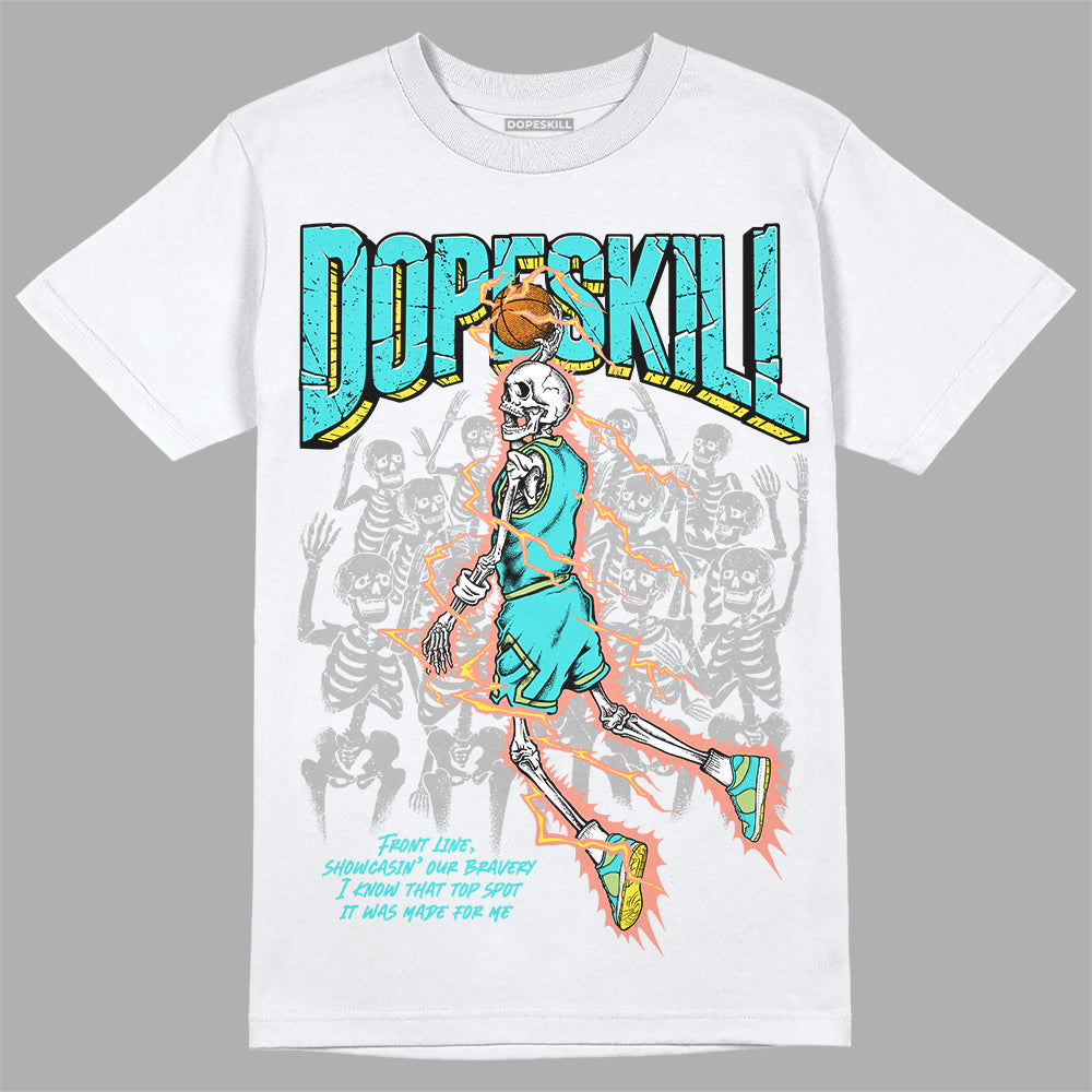 Cyan Burst 9060 DopeSkill T-Shirt Thunder Dunk Graphic
