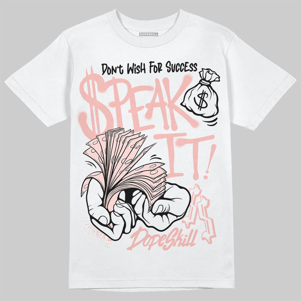 Leather Curb Glitter Pale Pink DopeSkill T-Shirt Speak It Graphic