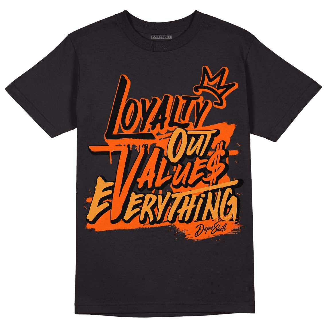 Brilliant Orange 12s DopeSkill T-Shirt LOVE Graphic