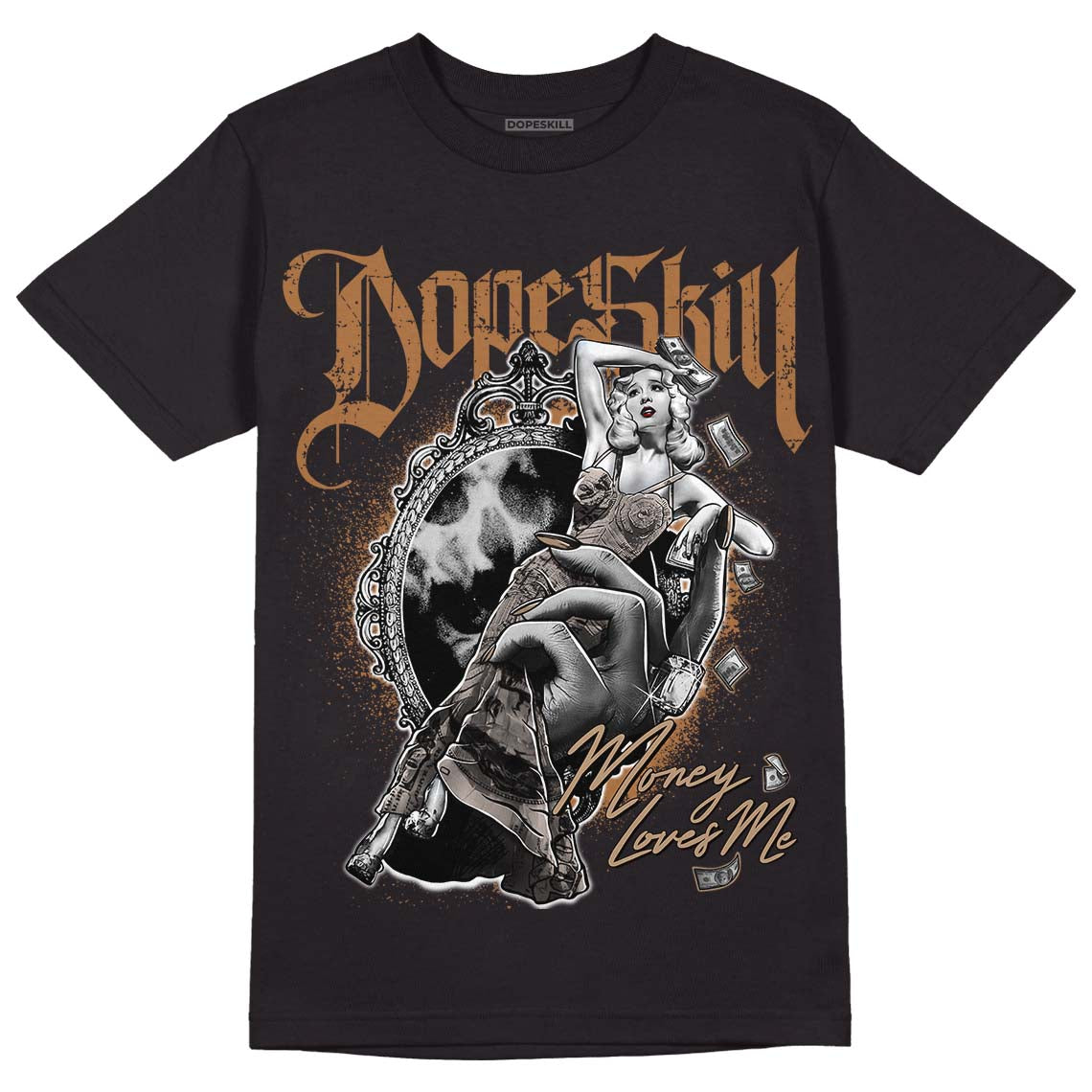 Palomino 3s DopeSkill T-Shirt Money Loves Me Graphic