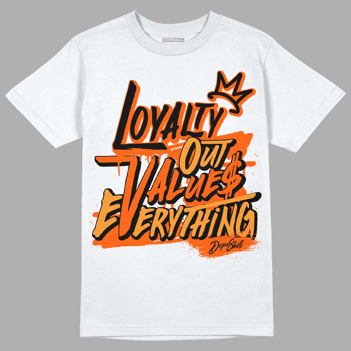 Brilliant Orange 12s DopeSkill T-Shirt LOVE Graphic