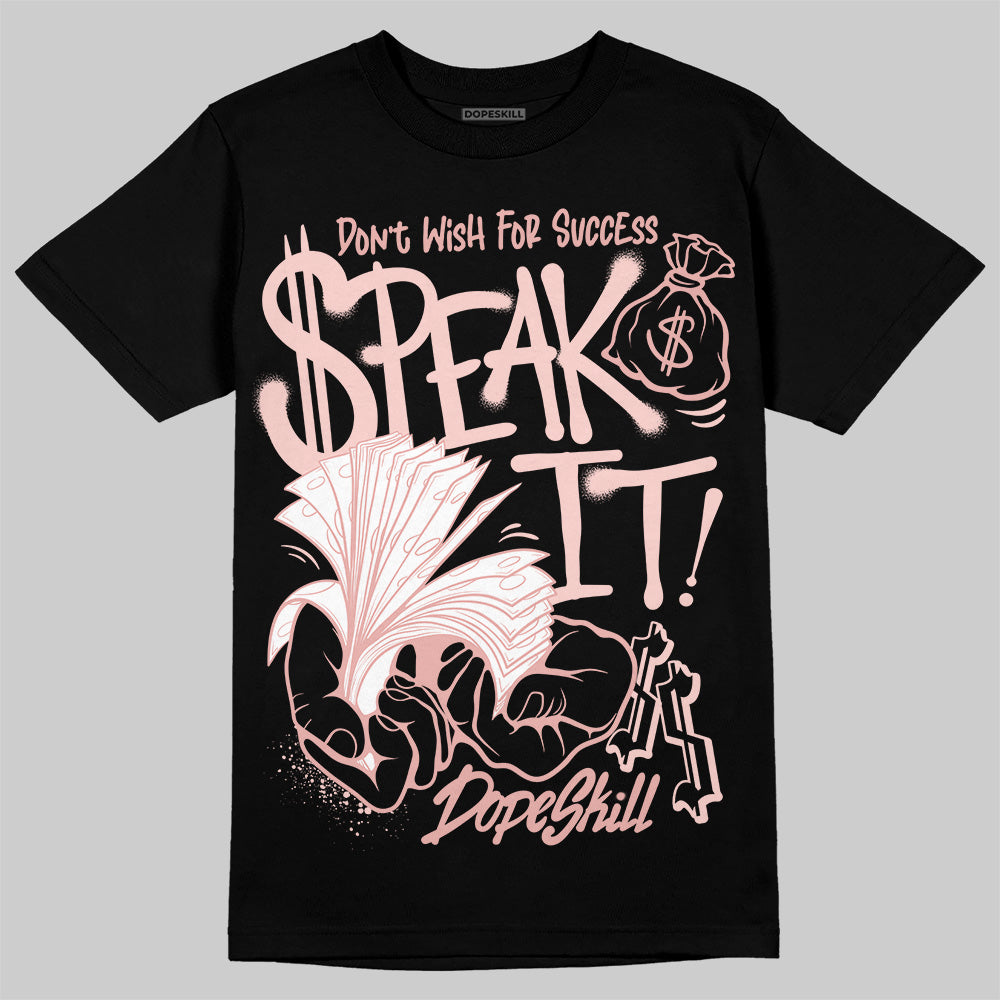Leather Curb Glitter Pale Pink DopeSkill T-Shirt Speak It Graphic