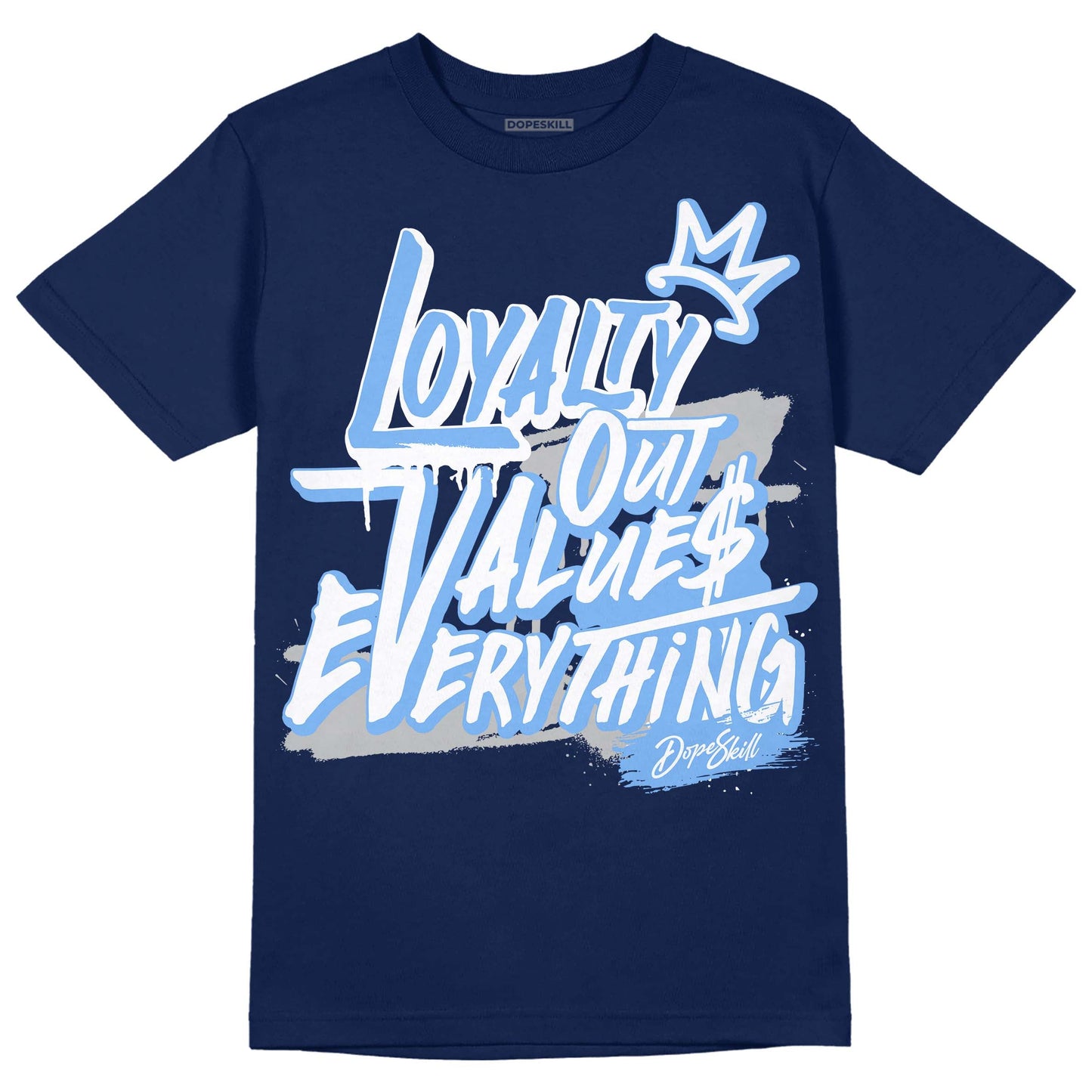 Midnight Navy 5s DopeSkill Navy T-Shirt LOVE Graphic