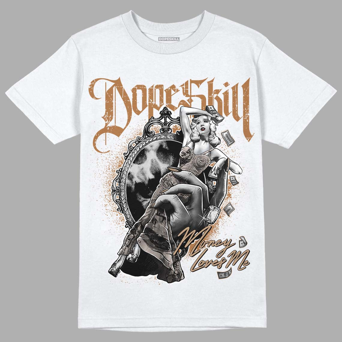 Palomino 3s DopeSkill T-Shirt Money Loves Me Graphic