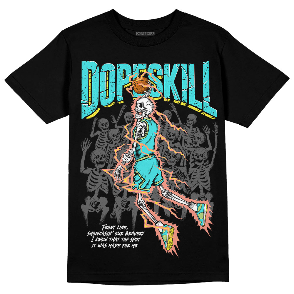Cyan Burst 9060 DopeSkill T-Shirt Thunder Dunk Graphic
