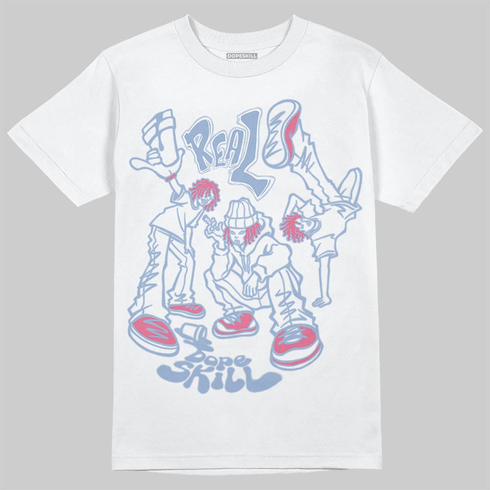 Denim Pink Glow 3s DopeSkill T-Shirt Real Y2K Players Graphic