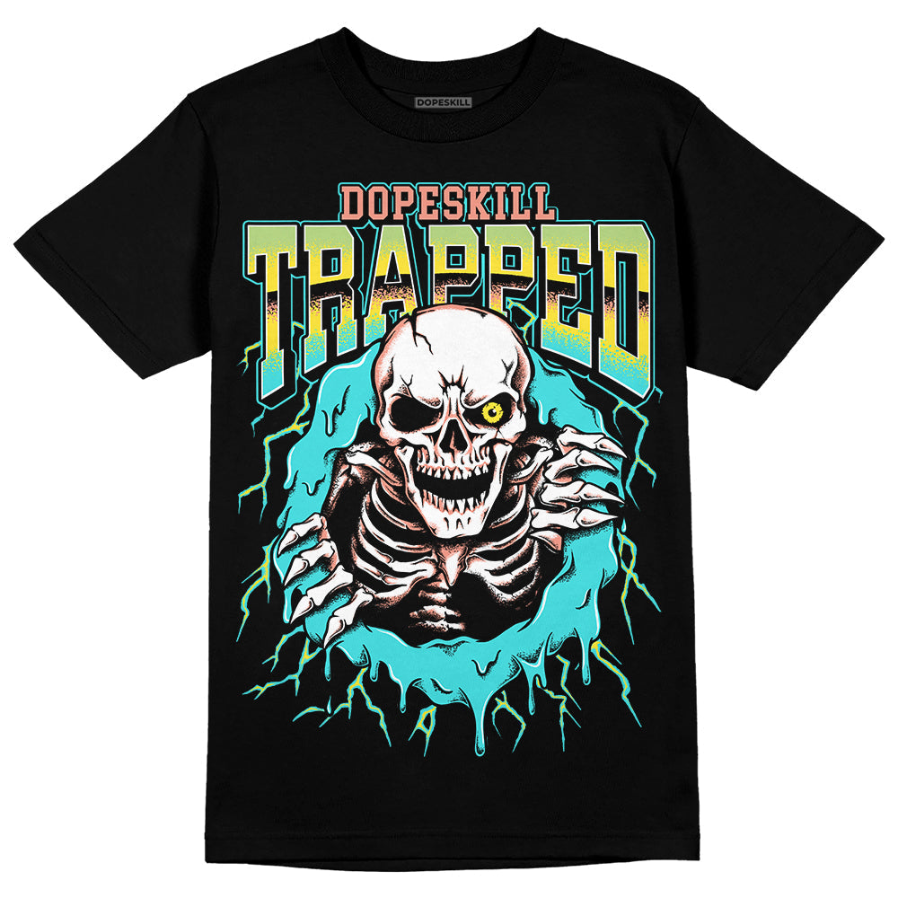 Cyan Burst 9060 DopeSkill T-Shirt Trapped Halloween Graphic