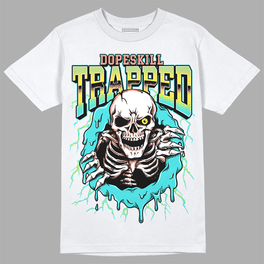 Cyan Burst 9060 DopeSkill T-Shirt Trapped Halloween Graphic