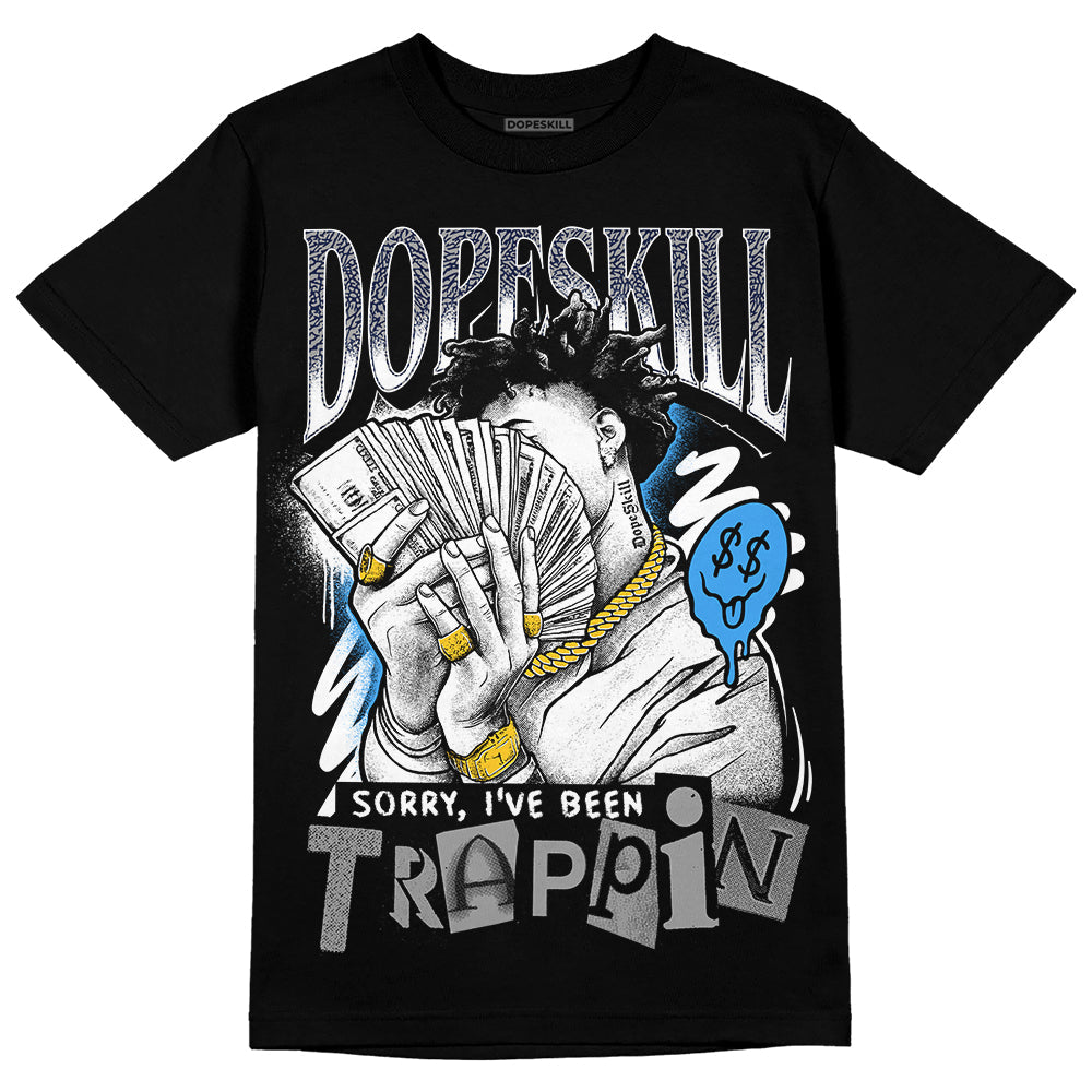 AJ Spizike White Obsidian DopeSkill T-Shirt Sorry I've Been Trappin Graphic