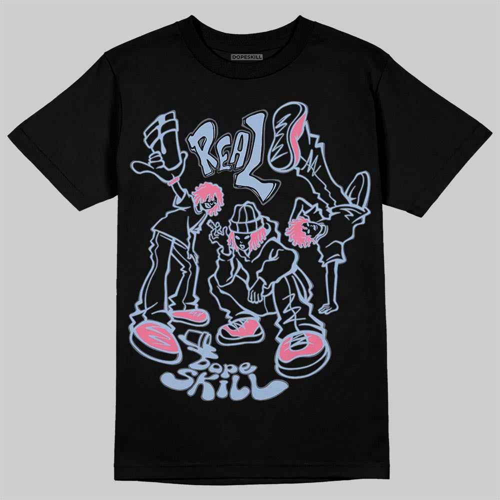Denim Pink Glow 3s DopeSkill T-Shirt Real Y2K Players Graphic
