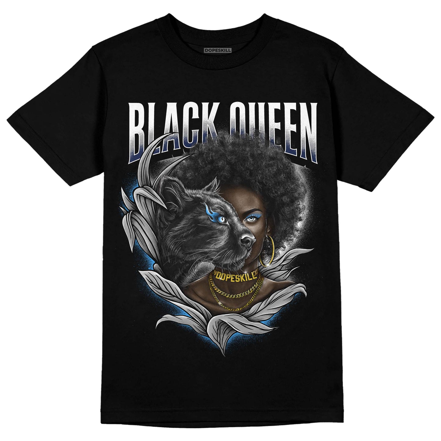 Midnight Navy 3s DopeSkill T-Shirt New Black Queen Graphic