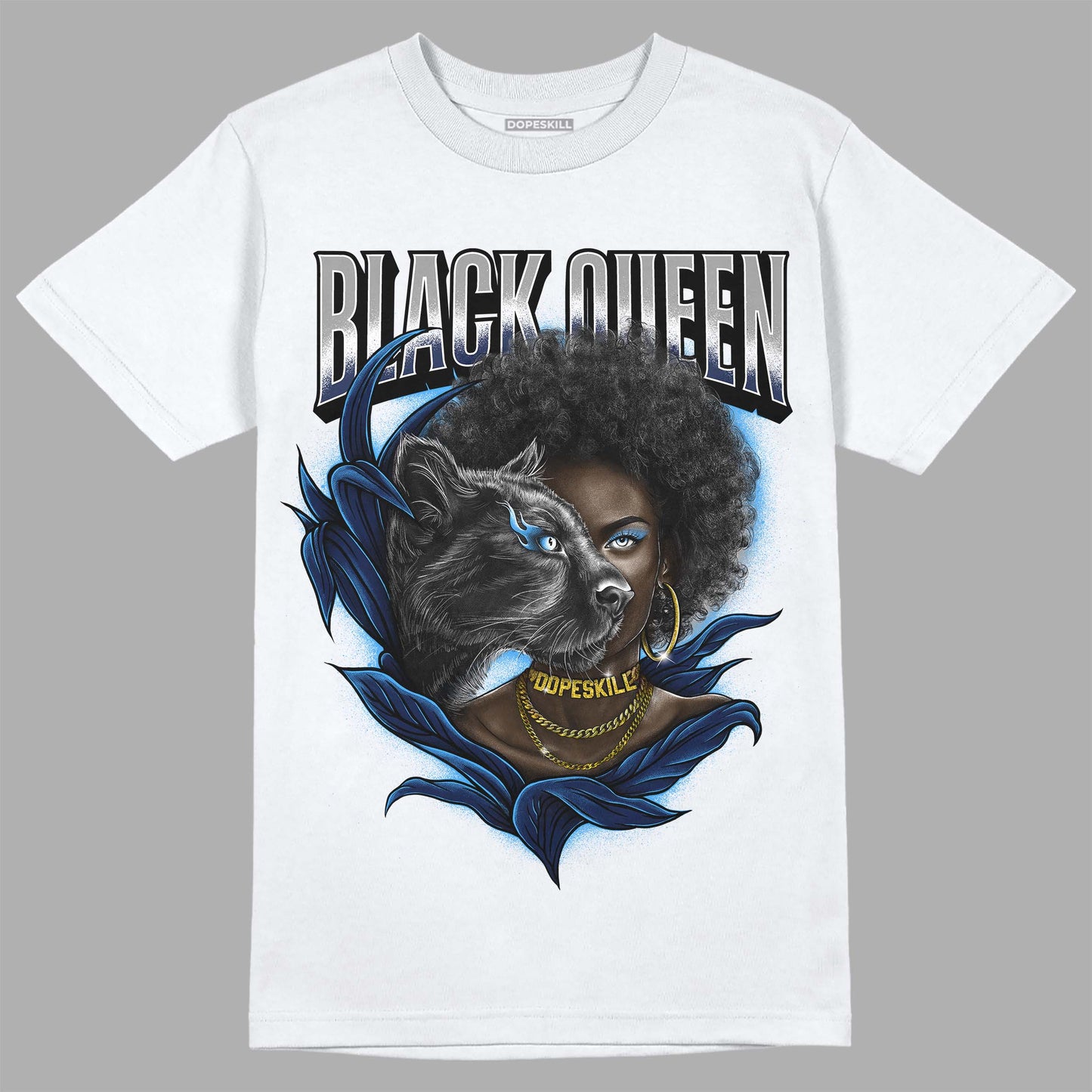 Midnight Navy 3s DopeSkill T-Shirt New Black Queen Graphic