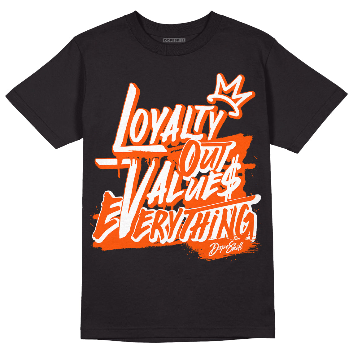 Orange Milk DopeSkill T-Shirt LOVE Graphic