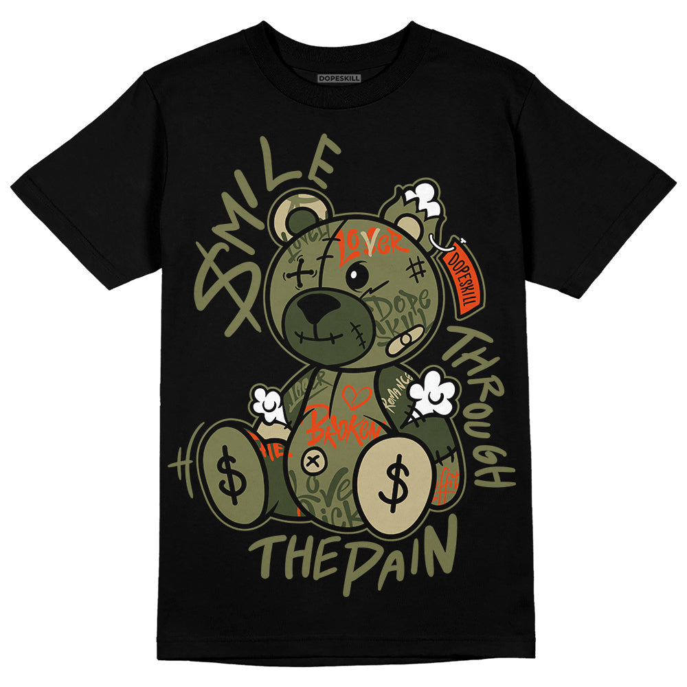 Olive Collection DopeSkill T-Shirt Smile Through The Pain Graphic