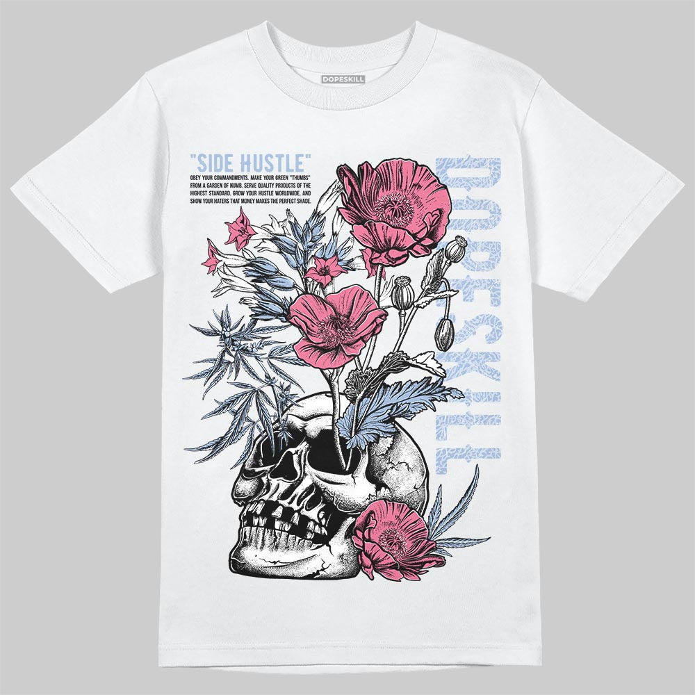 Denim Pink Glow 3s DopeSkill T-Shirt Side Hustle Graphic